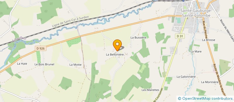 localisation de l'entreprise HARAS DE SAINTE GAUBURGE à STE GAUBURGE STE COLOMBE
