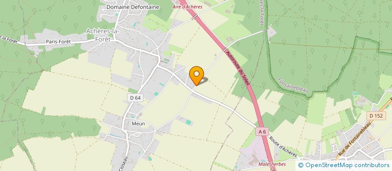 localisation de l'entreprise HARAS DE TRIAVAL à ACHERES-LA-FORET