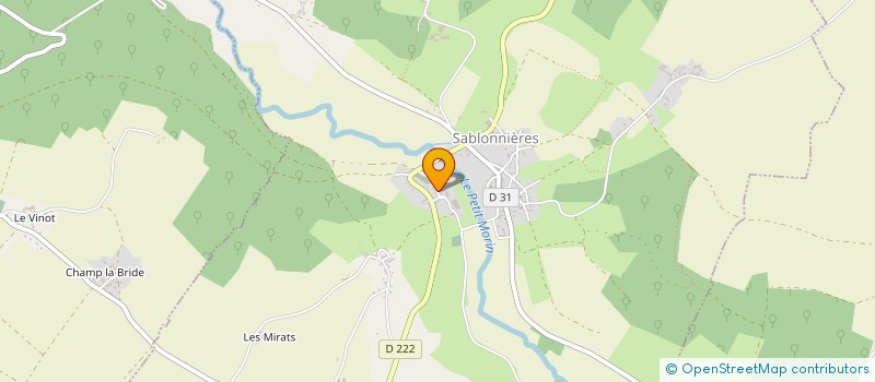 localisation de l'entreprise HARAS DES AMBRES  SABLONNIERES