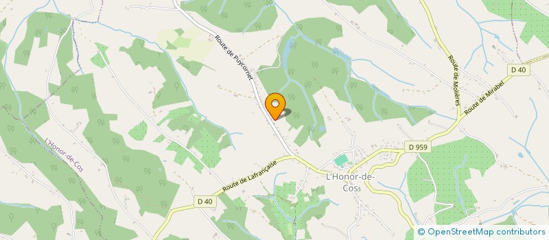 localisation de l'entreprise HARAS DES CAPITELLES  L'HONOR-DE-COS