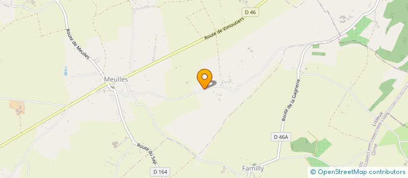 localisation de l'entreprise HARAS DES COUDRETTES à MEZIDON VALLEE D'AUGE