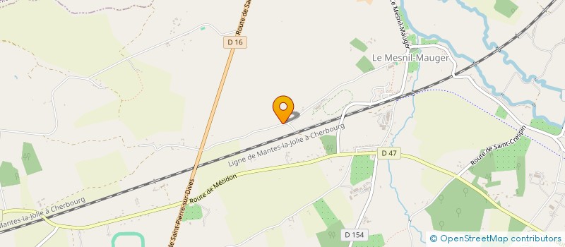 localisation de l'entreprise HARAS DES FLORELLE  MEZIDON VALLEE D'AUGE