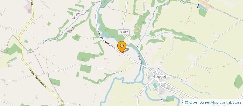 localisation de l'entreprise HARAS DES GRANGES  TOUGET