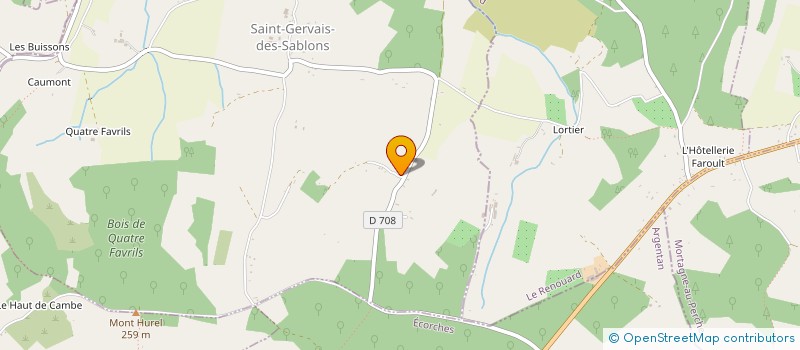 localisation de l'entreprise HARAS DES HAUTIERES à SAINT-GERVAIS-DES-SABLONS