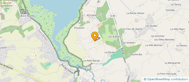 localisation de l'entreprise HARAS DES LISES  HILLION