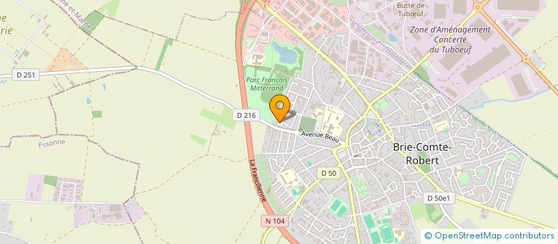 localisation de l'entreprise HARAS DES PEUPLIERS  BRIE-COMTE-ROBERT