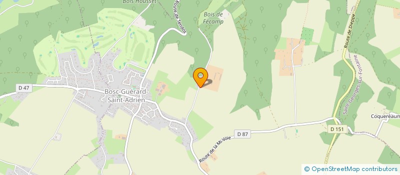 localisation de l'entreprise HARAS DU BOSC  BOSC-GUERARD-SAINT-ADRIEN