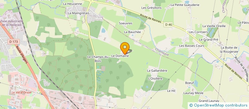 localisation de l'entreprise HARAS DU DOMAINE à VERN-SUR-SEICHE