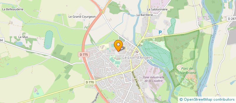 localisation de l'entreprise HARAS DU GRAND COURGEON à LE LION D'ANGERS