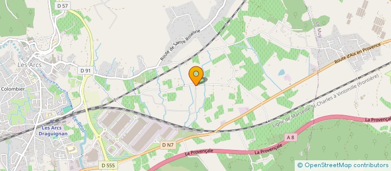 localisation de l'entreprise HARAS DU GRIOTTIER  LES ARCS