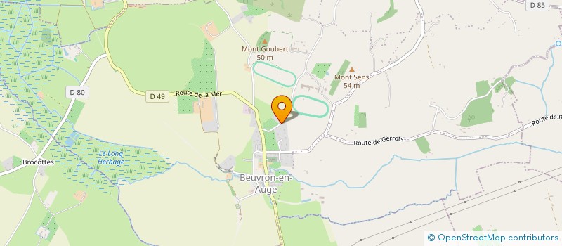 localisation de l'entreprise HARAS DU MONT GOUBERT  BEUVRON-EN-AUGE