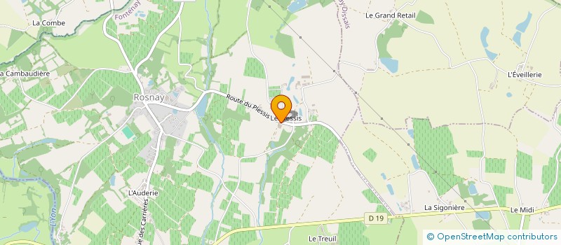 localisation de l'entreprise HARAS DU PLESSIS à ROSNAY