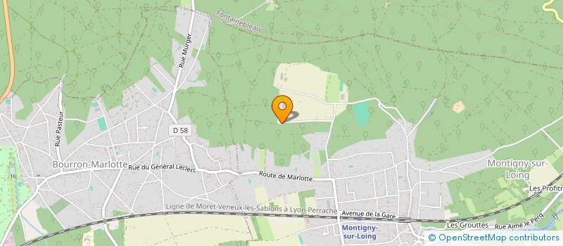 localisation de l'entreprise HARAS QUANTUM DU BOIS à MONTIGNY-SUR-LOING