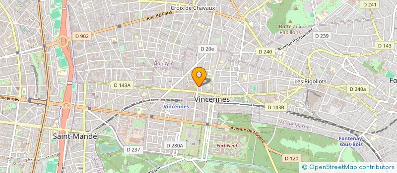localisation de l'entreprise HARASSE VDB LIDOU à VINCENNES