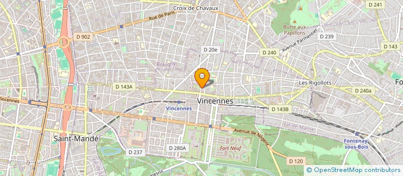 localisation de l'entreprise HARASSE VDB MAXPER à VINCENNES