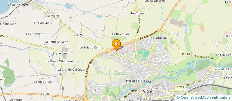 localisation de l'entreprise HARBUS  VITRE