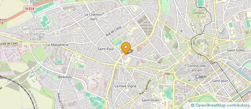 localisation de l'entreprise HARCOURT II à CAEN