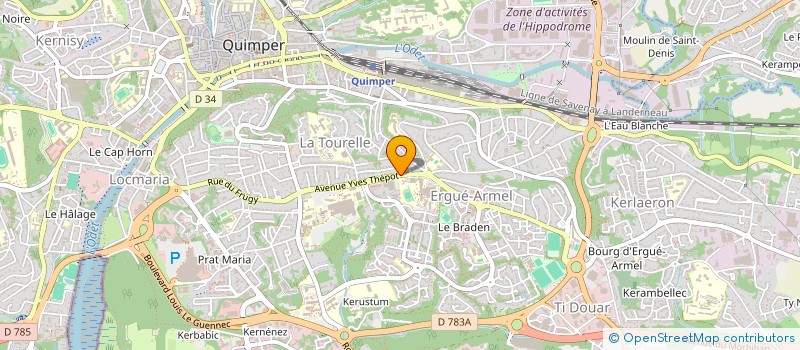 localisation de l'entreprise HARD CHEESE à QUIMPER