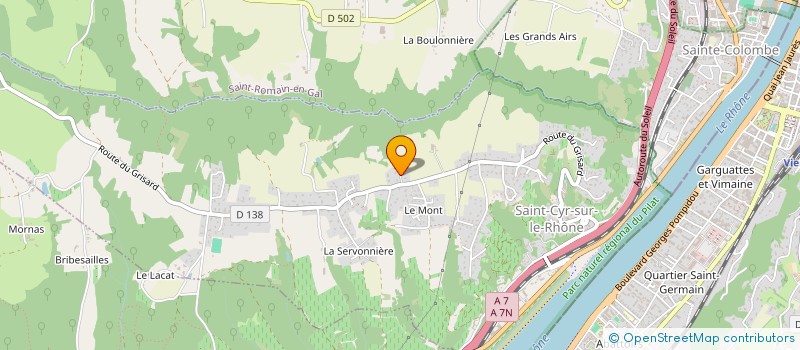 localisation de l'entreprise HARD CORNER à SAINT-CYR-SUR-LE-RHONE