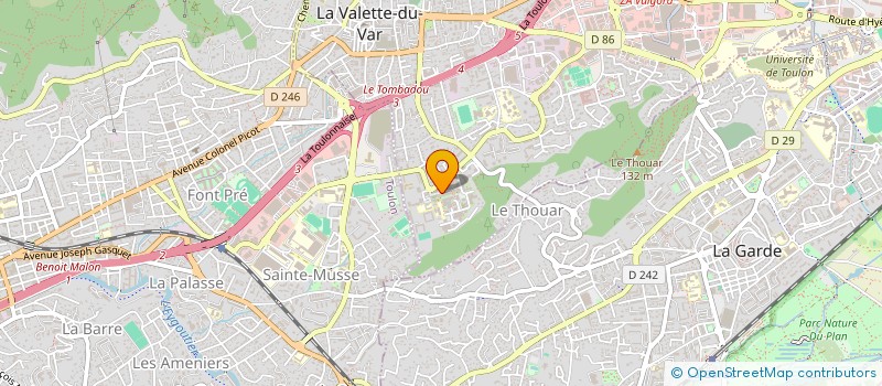 localisation de l'entreprise HARD CROSSDEFENSE83 à LA VALETTE-DU-VAR