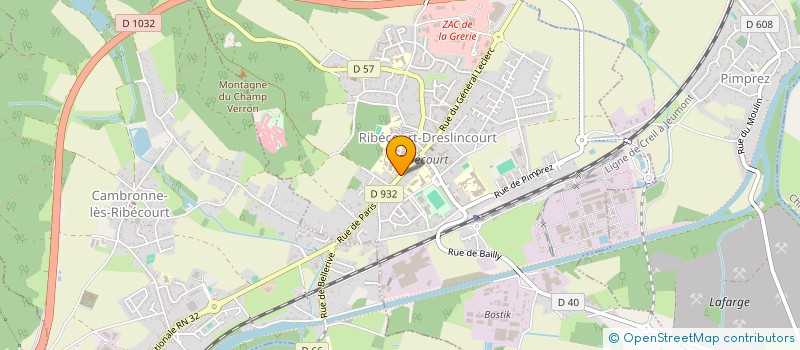 localisation de l'entreprise HARDECO  RIBECOURT-DRESLINCOURT