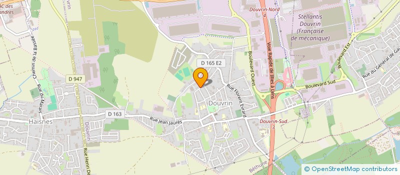 localisation de l'entreprise HARDENT  DOUVRIN