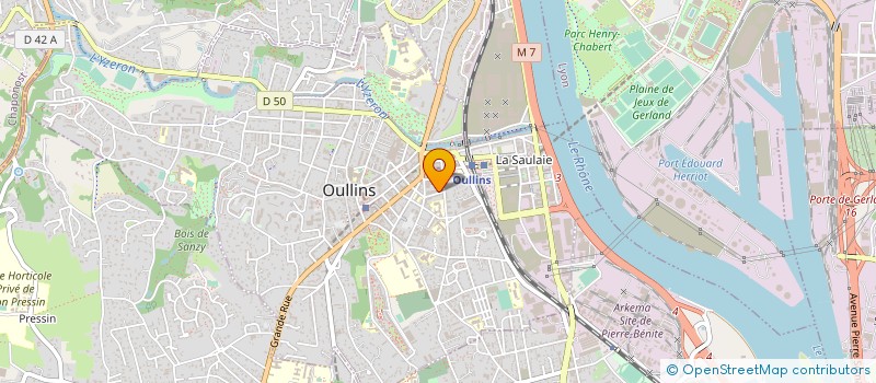 localisation de l'entreprise HARDING  OULLINS-PIERRE-BENITE