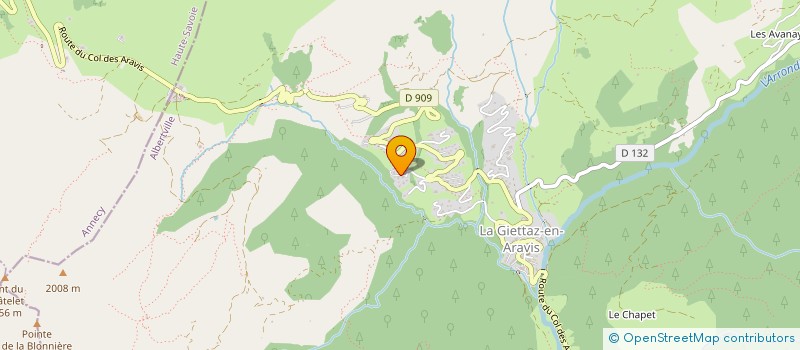 localisation de l'entreprise HARDING GREGORY ET NORA  LA GIETTAZ