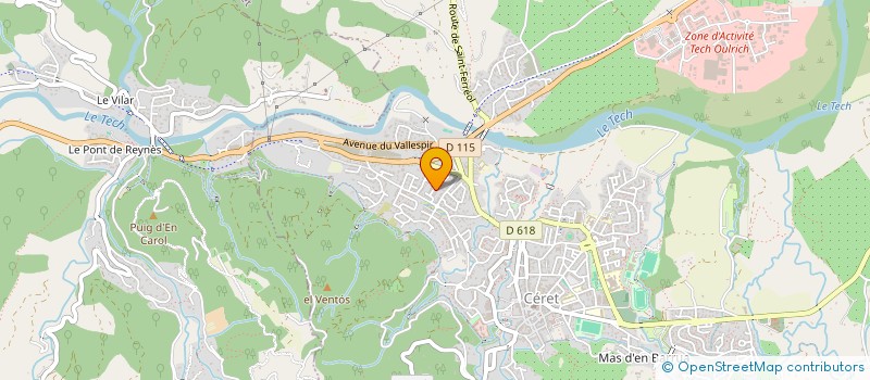 localisation de l'entreprise HARDIT PIERRE YVES  CERET