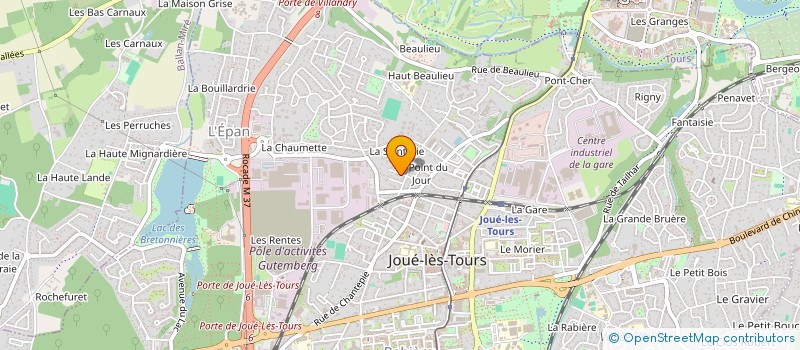 localisation de l'entreprise HARDOUIN BOULANGER  JOUE-LES-TOURS