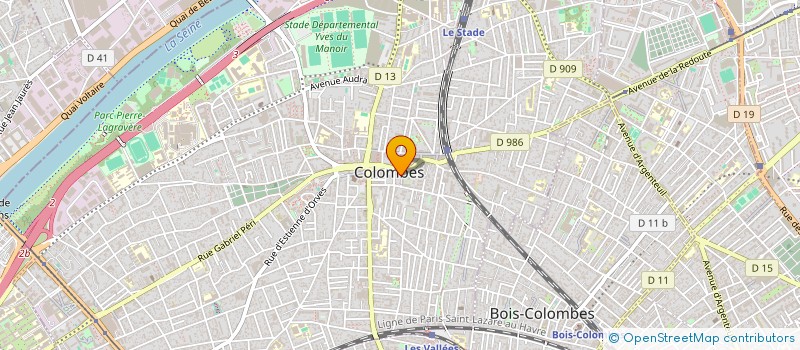 localisation de l'entreprise HARDWARE AUDIO RESEARCH AND DEVELOPMENT à COLOMBES