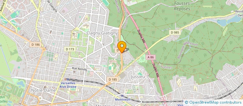 localisation de l'entreprise HARDWAVE INFORMATIQUE  VERSAILLES