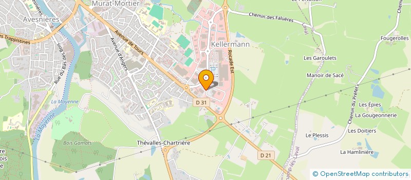 localisation de l'entreprise HARDY à LAVAL