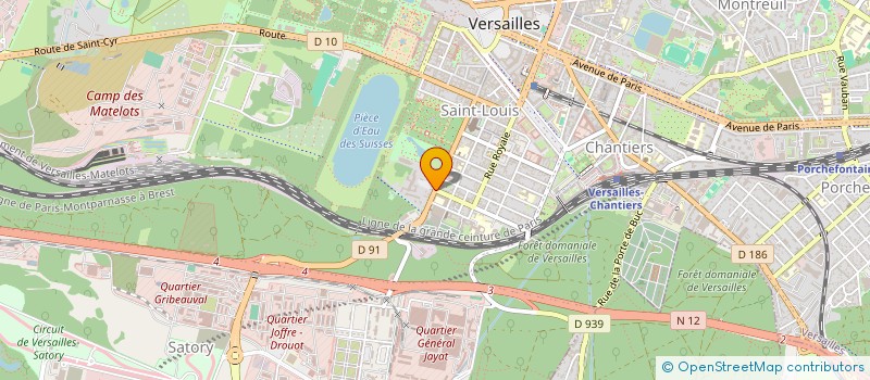 localisation de l'entreprise HARDY à VERSAILLES