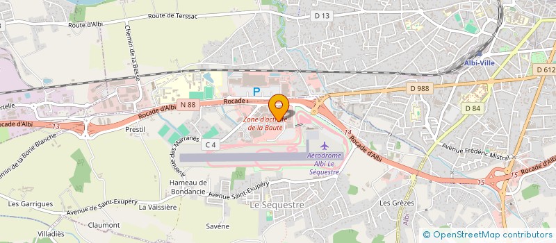 localisation de l'entreprise HARDY AUTO-SERVICE  LE SEQUESTRE