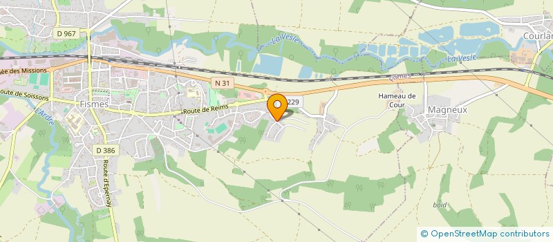 localisation de l'entreprise HARDY AUTOMOBILES  FISMES