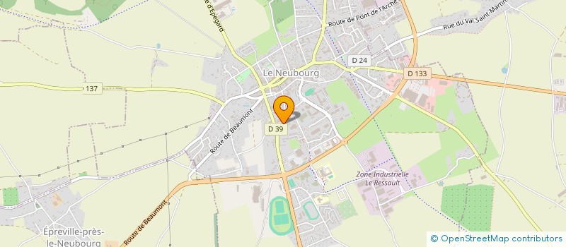 localisation de l'entreprise HARDY BALIAT  LE NEUBOURG