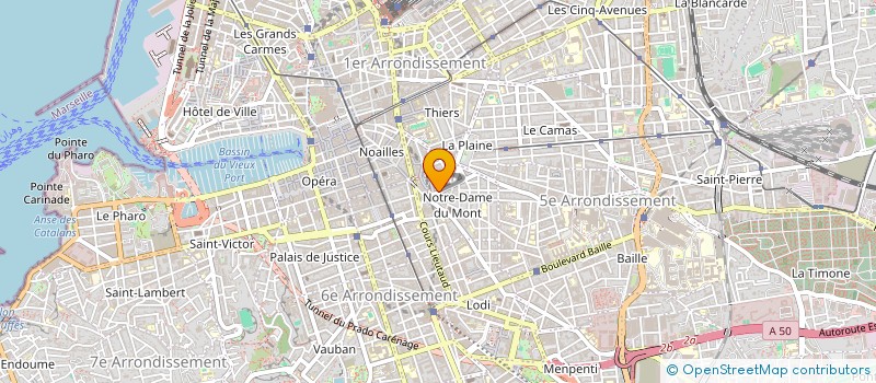 localisation de l'entreprise HARDY CHICKEN à MARSEILLE 6EME