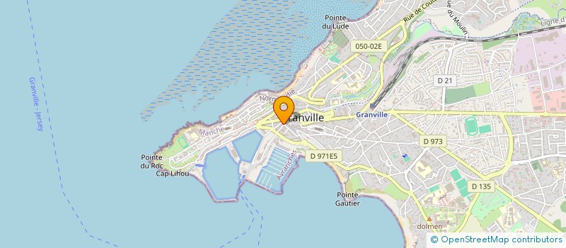 localisation de l'entreprise HARDY-COUDRAY IMMOBILIER à GRANVILLE