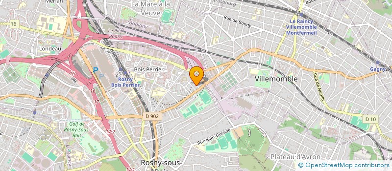 localisation de l'entreprise HARDY DISTRIBUTION  ROSNY-SOUS-BOIS