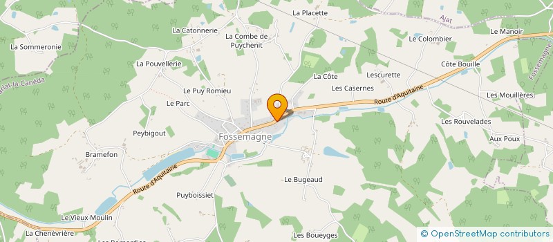 localisation de l'entreprise HARDY-FANTHOU à FOSSEMAGNE
