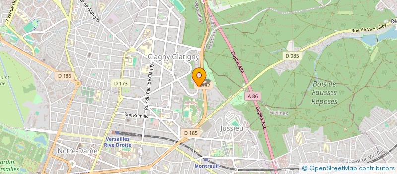 localisation de l'entreprise HARDY LAGUILLERMIE à VERSAILLES