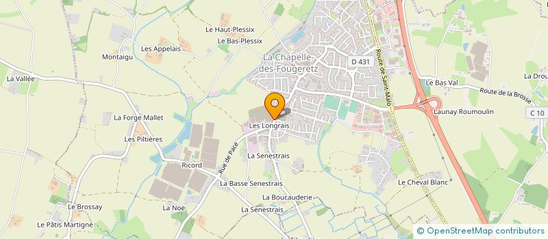 localisation de l'entreprise HARDY PRODUCTION à LA CHAPELLE-DES-FOUGERETZ