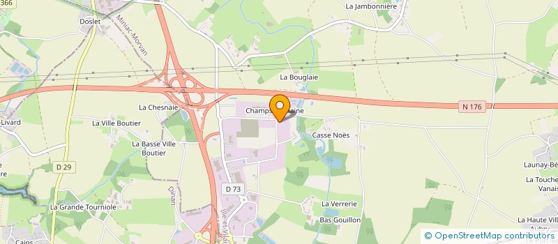 localisation de l'entreprise HARDY TRANSPORT à MINIAC-MORVAN