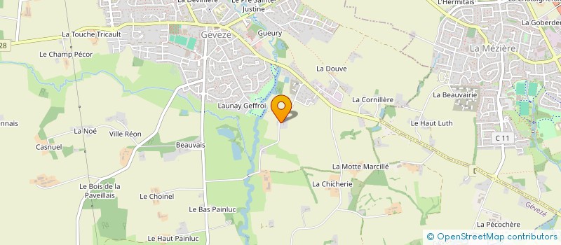 localisation de l'entreprise HARDY2T  GEVEZE