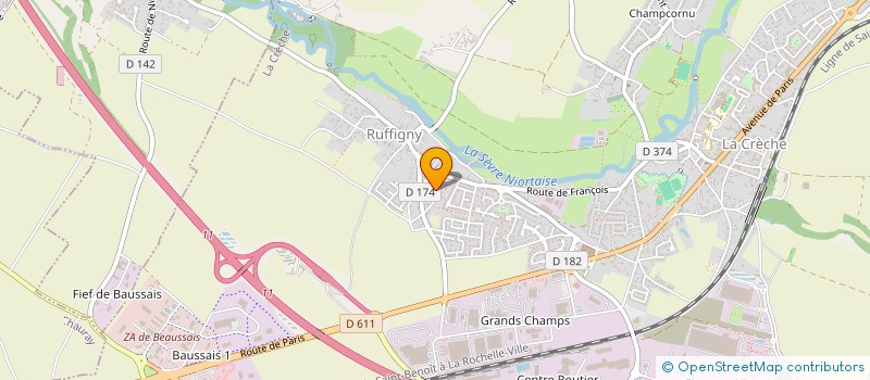 localisation de l'entreprise HAREL  LA CRECHE