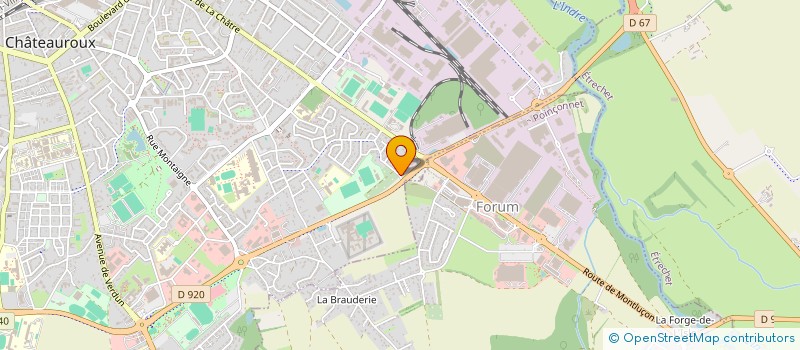localisation de l'entreprise HARENA  CHATEAUROUX