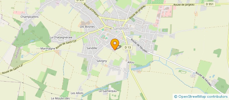 localisation de l'entreprise HARENA à SANDILLON