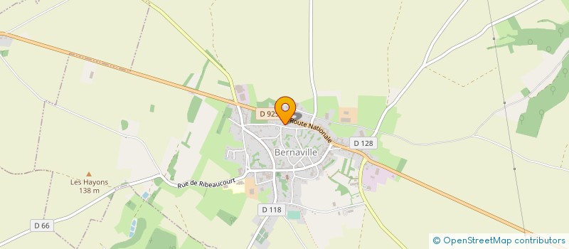 localisation de l'entreprise HAREUX LEVEQUE  BERNAVILLE