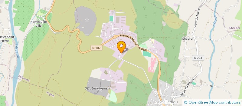 localisation de l'entreprise HARGASSNER FRANCE MASSIF-CENTRAL  LAVILLEDIEU